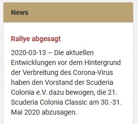 abgesagt