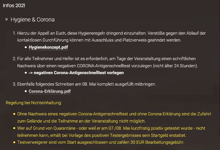 Corona Regeln