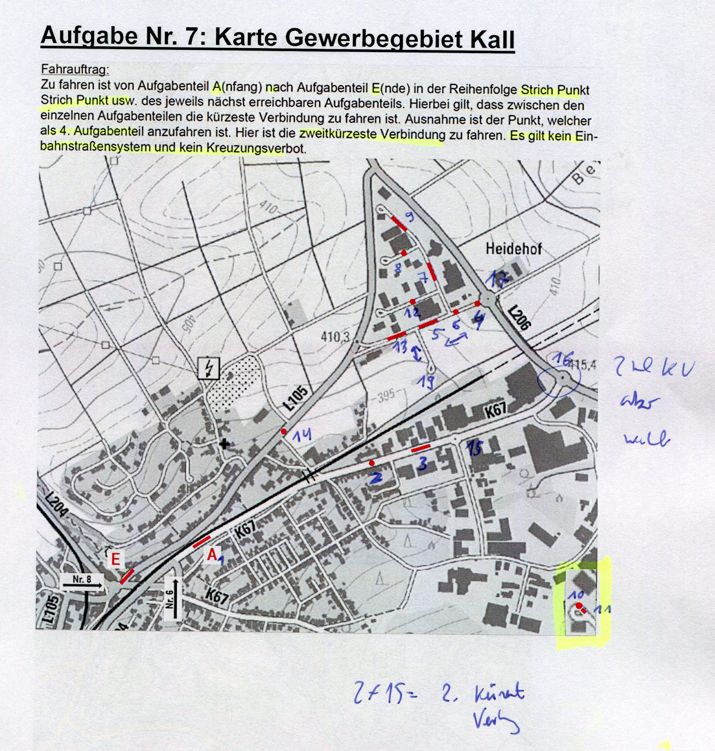 II 7 K arte Gewerbegebiet Kall